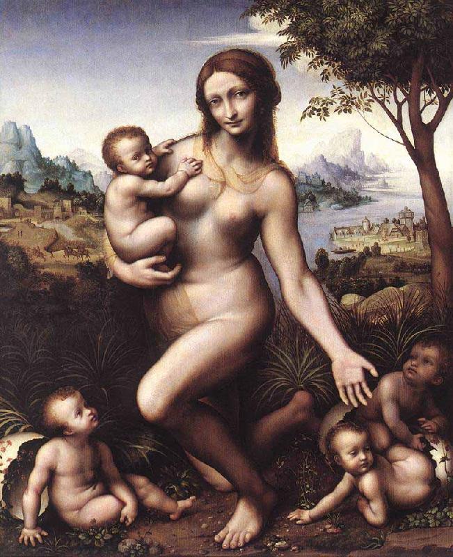 LEONARDO da Vinci Leda